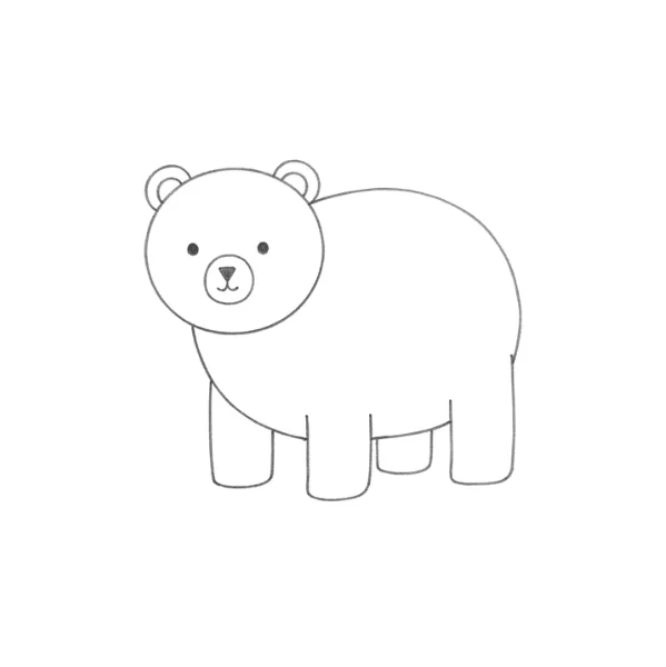 Bear Drawing Easy