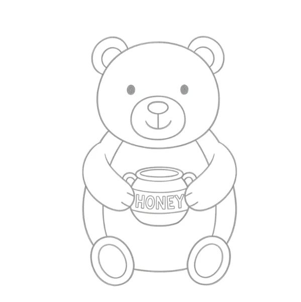 Bear Eating Honey Drawing
