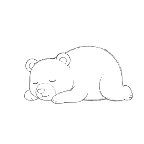 Sleeping Bear Drawing