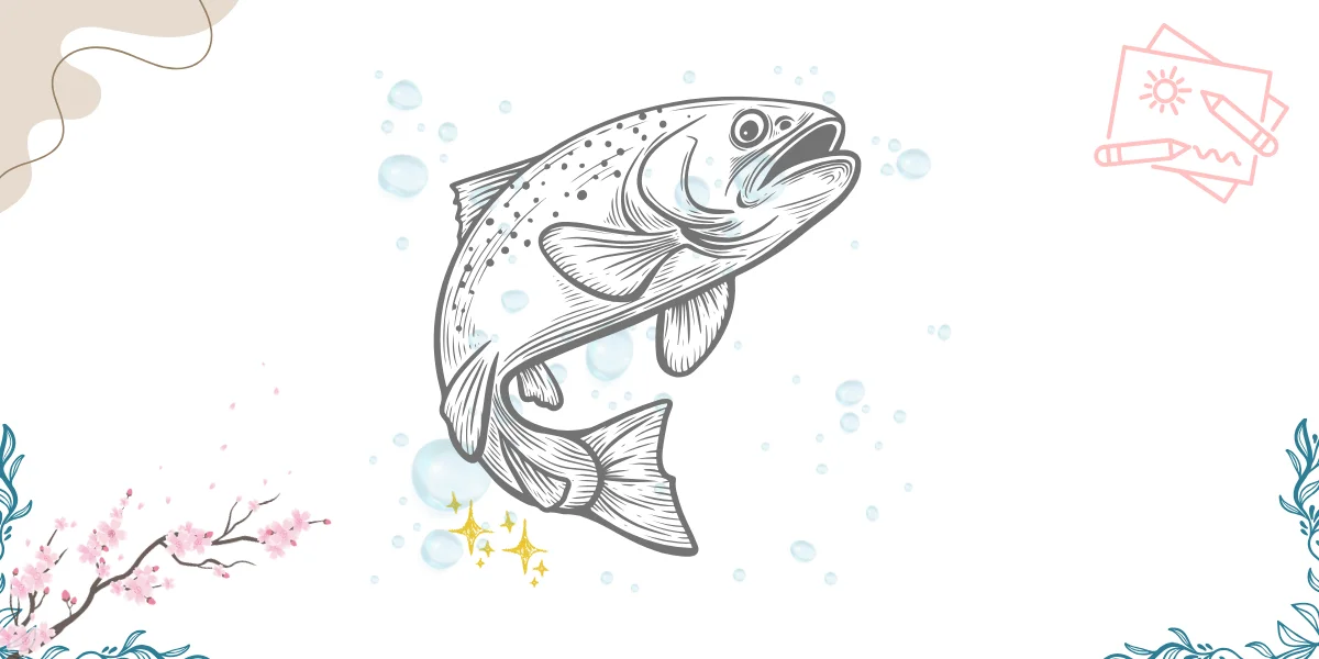 how to draw a fish