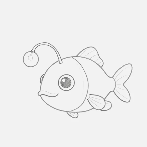 Angler Fish Drawing