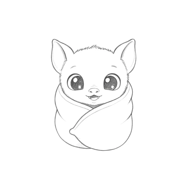 Baby Bat Drawing