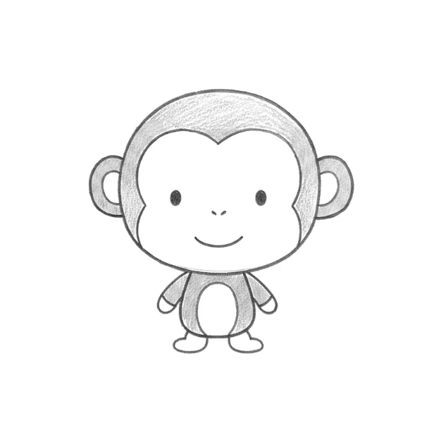 Baby Monkey Drawing