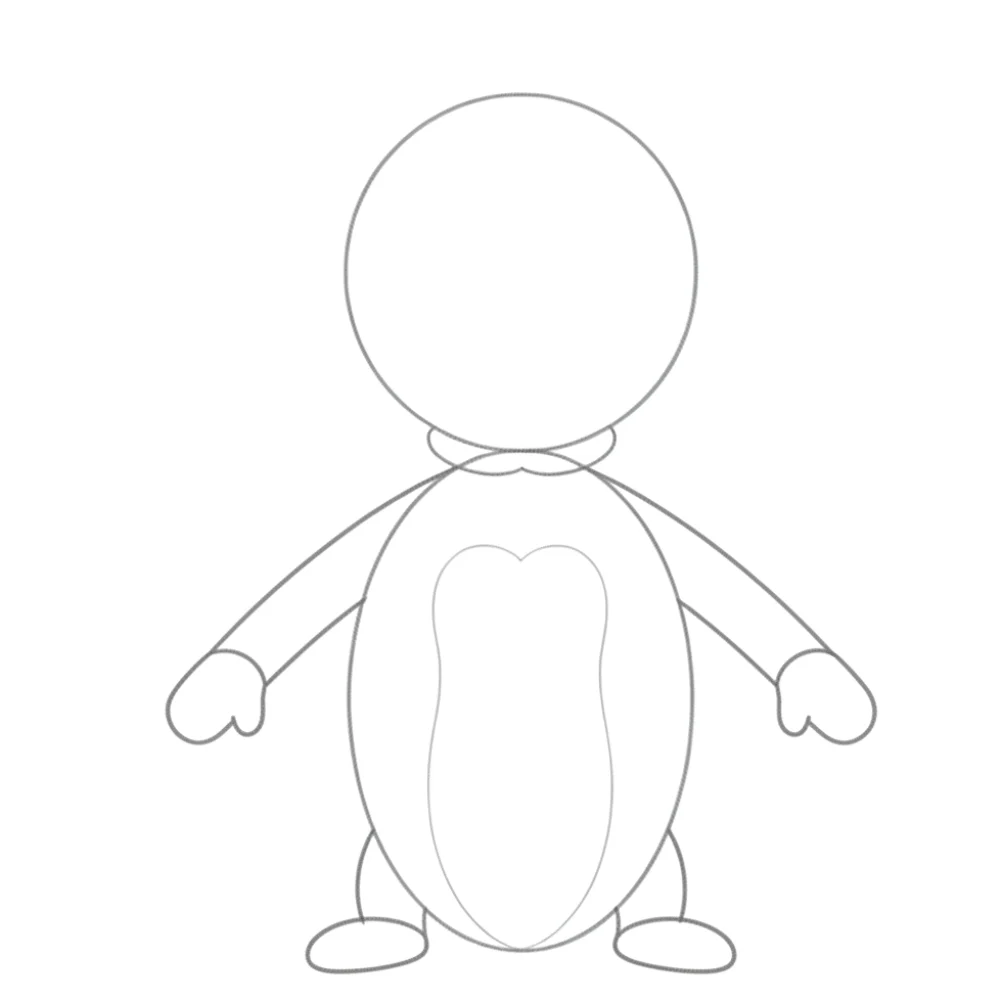 Begin shaping the legs and refine the body