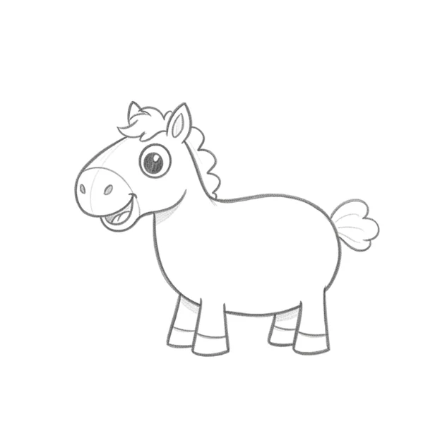 Cartoon Horse Drawing