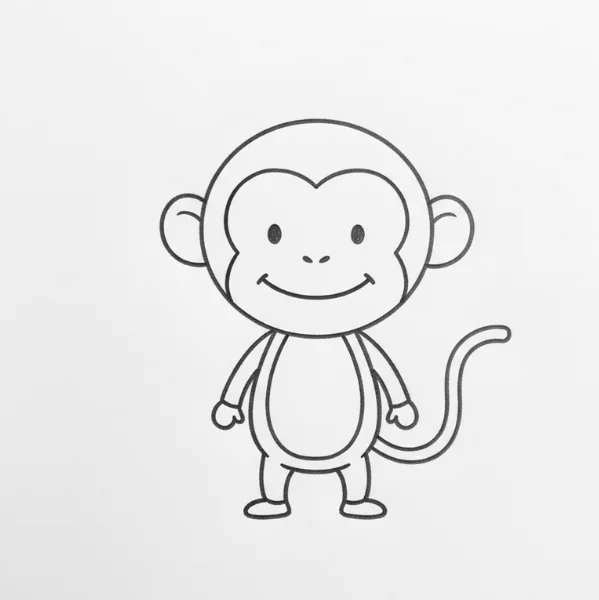 Cartoon Monkey Drawing