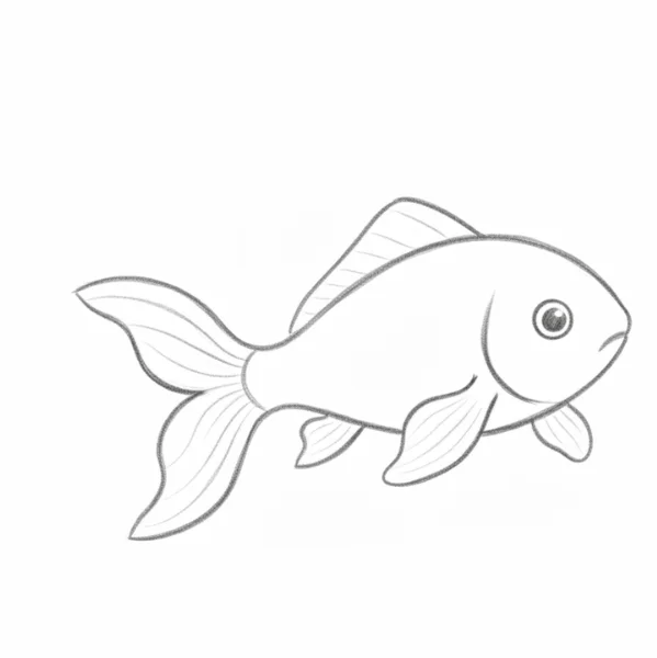 Coy Fish Drawing