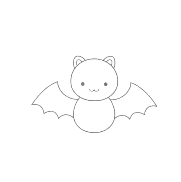 Cute Bat Drawing