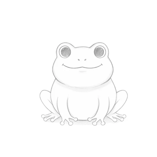 Cute Frog Drawing
