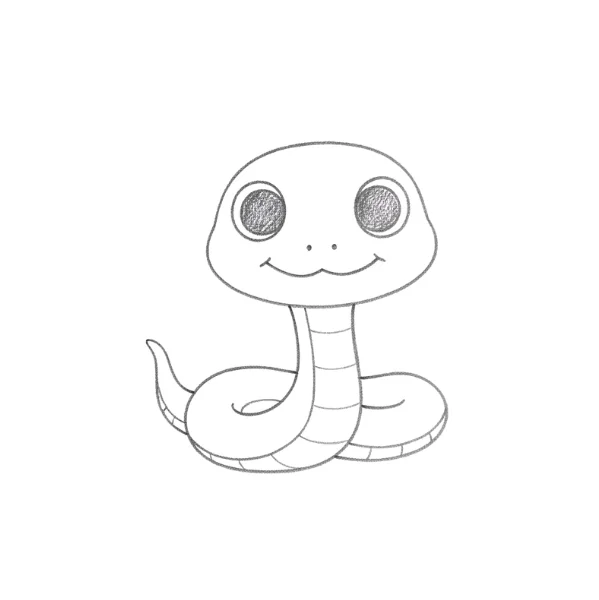 Cute Snake Drawing