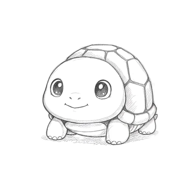 Cute Turtle Drawing