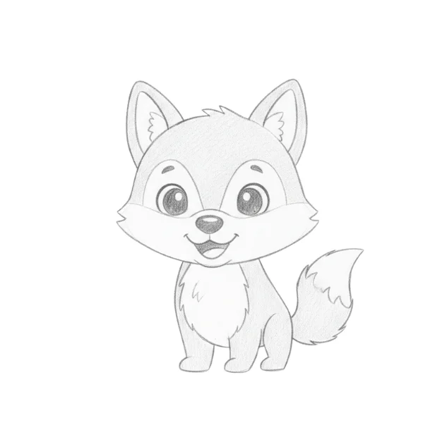 Cute Wolf Drawings
