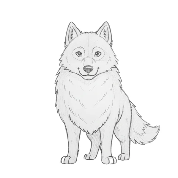 Dire Wolf Drawing