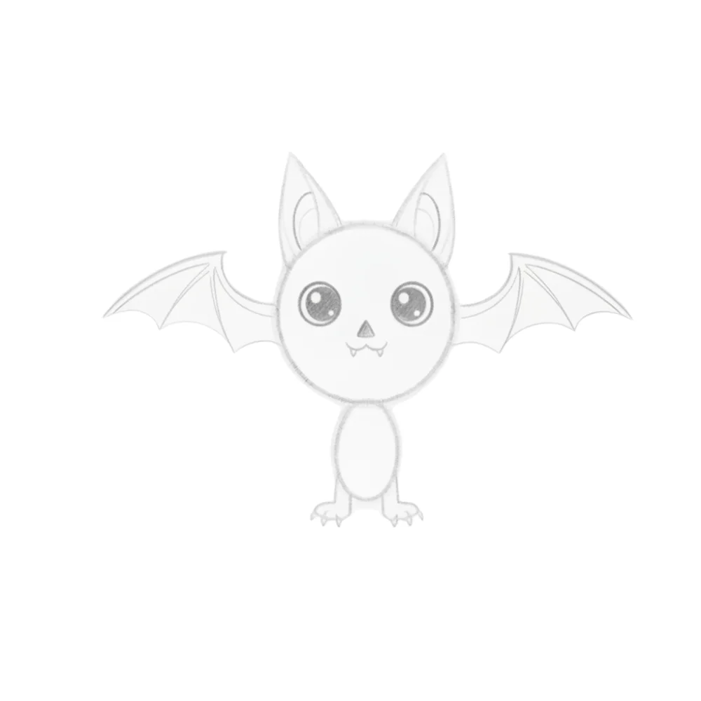 Final Clean Bat Drawing