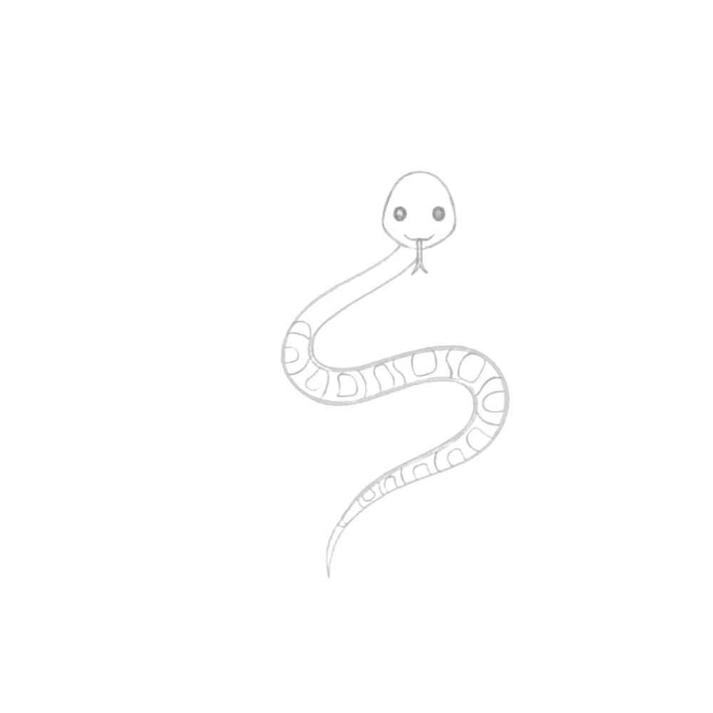Final Clean Snake Drawing