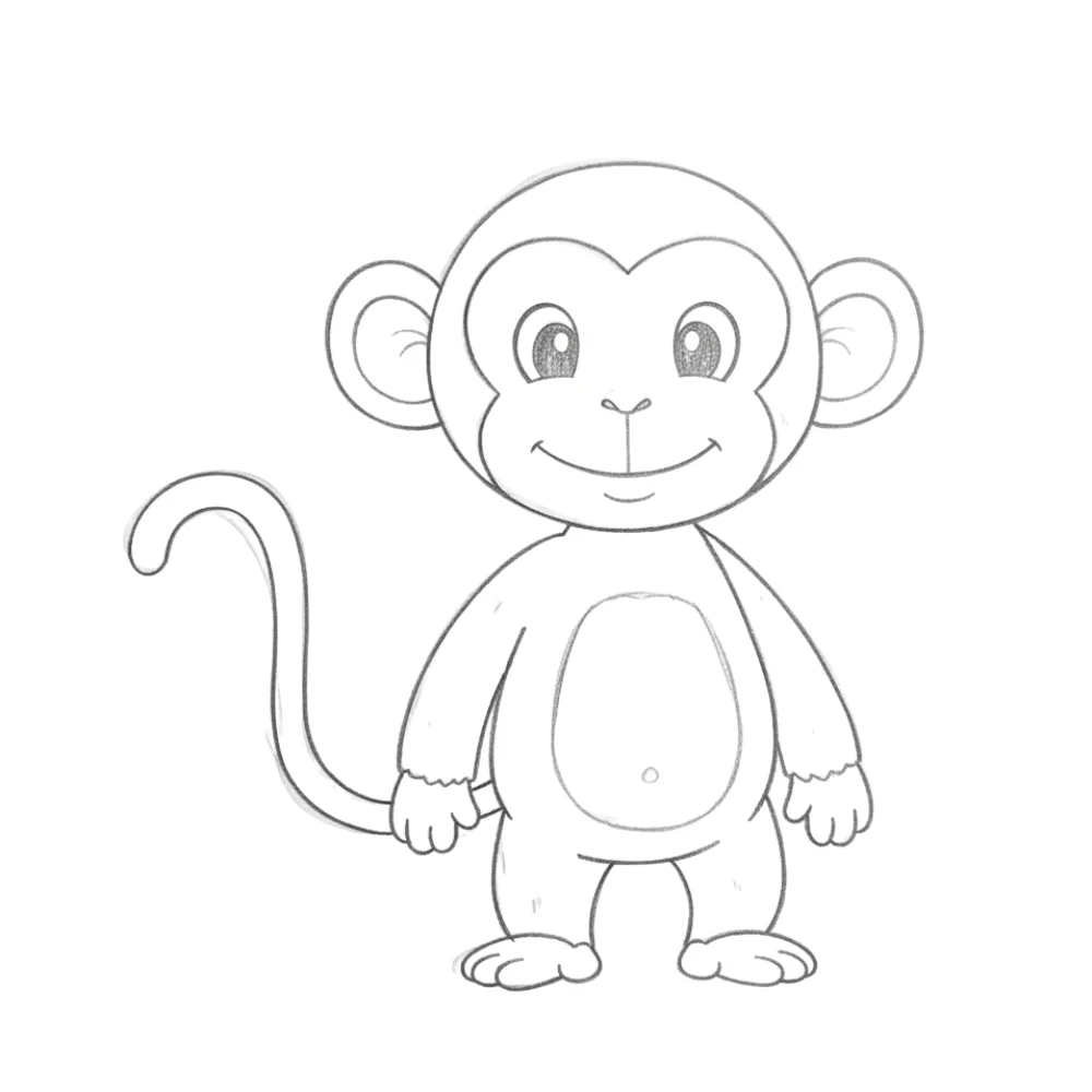 Final clean drawing with balanced detail