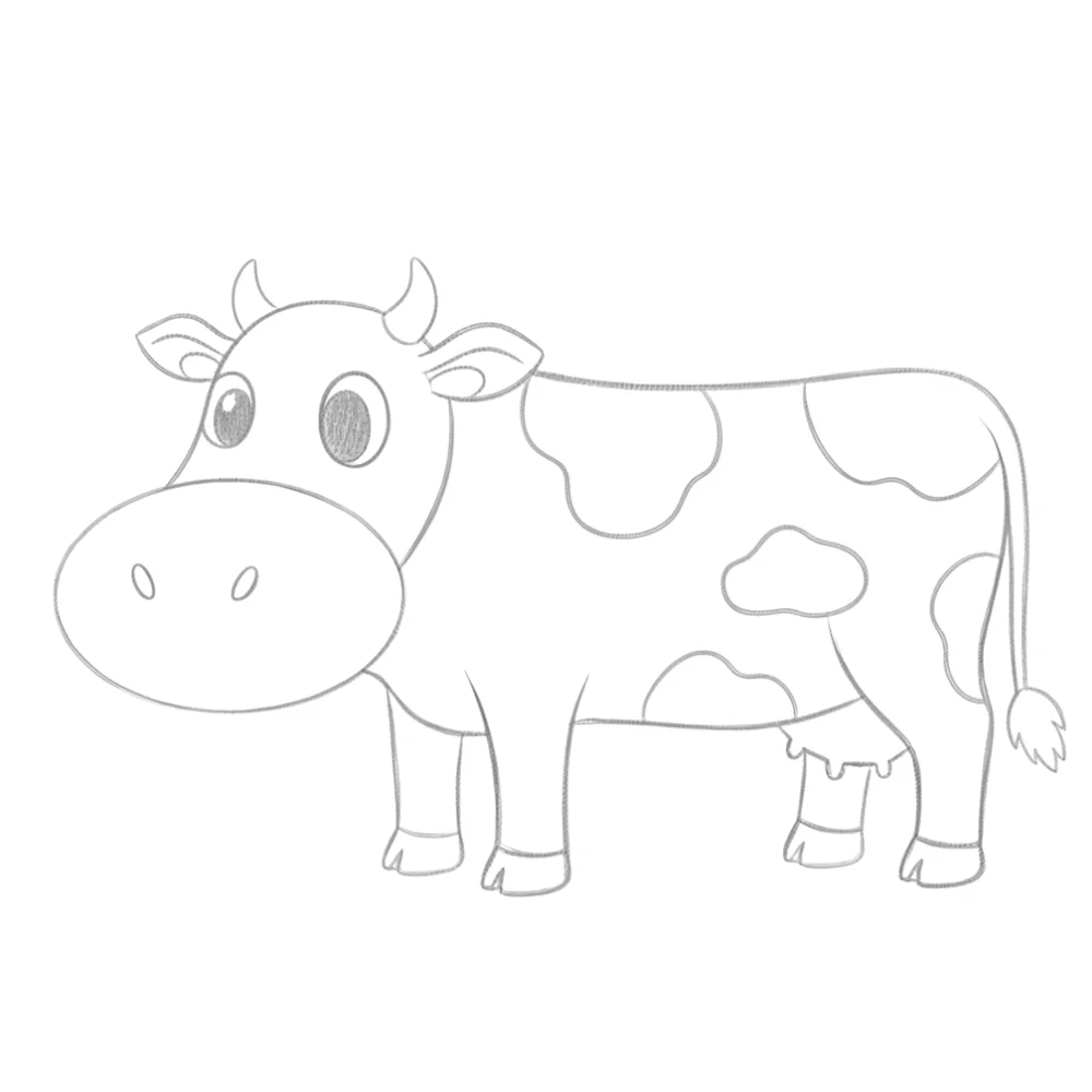Final clean drawing with balanced detail