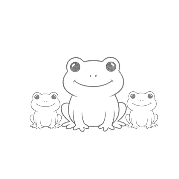 Frog Family Drawing