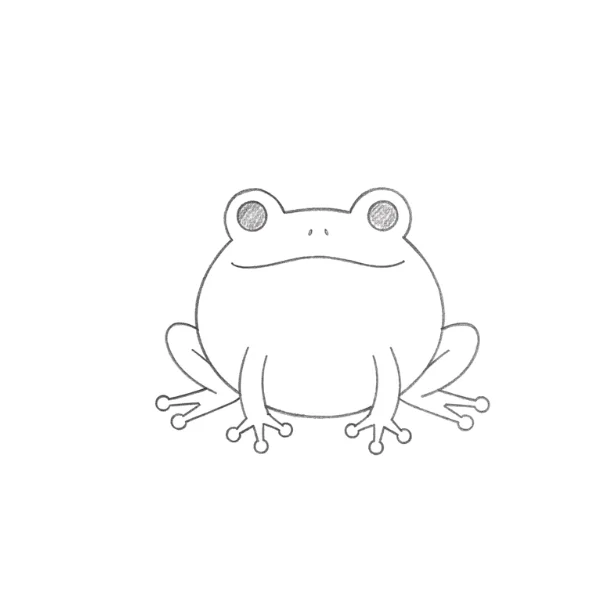Frog Sketch Drawing