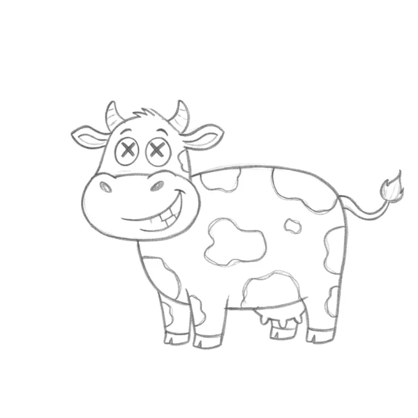 Funny Cow Drawing