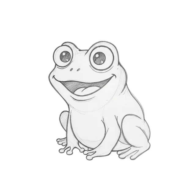 Funny Frog Drawing