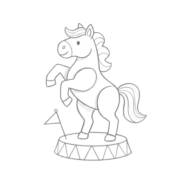 Horse Performing Circus Trick