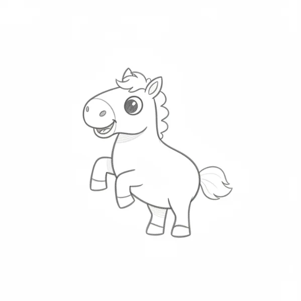 Horse Rearing on Hind Legs