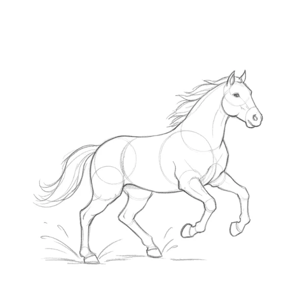 Horse Sliding on Mud During Turn