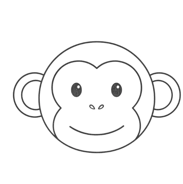 Monkey Portrait Sketch Drawing