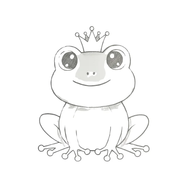 Princess Frog Drawing