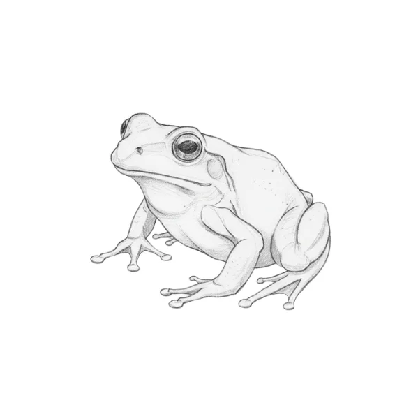 Realistic Frog Drawing