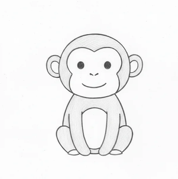Realistic Monkey Drawing