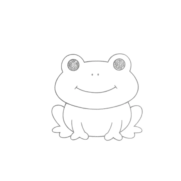 Simple Frog Drawing