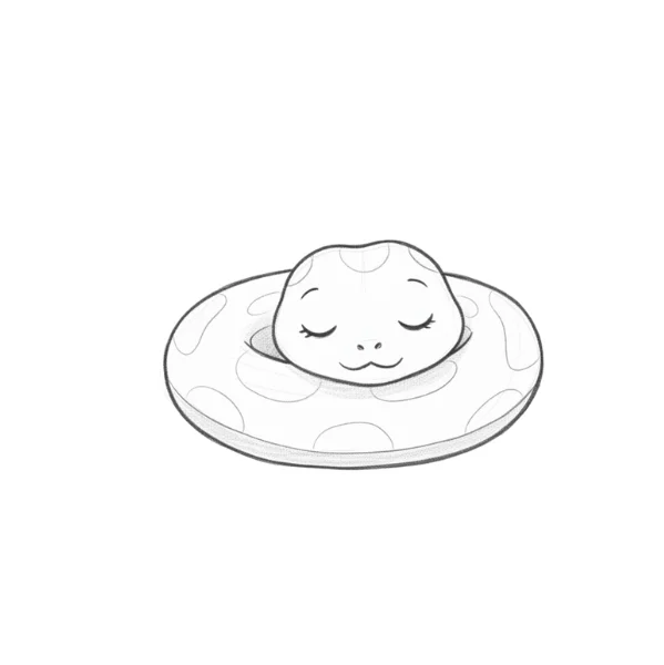 Sleeping Snake Drawing