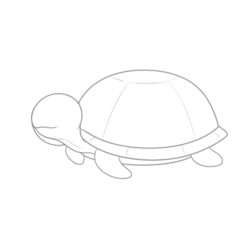 Slightly adjust and connect the shapes