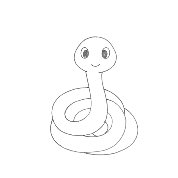 Snake Drawing Easy