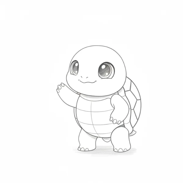 Standing Turtle Drawing