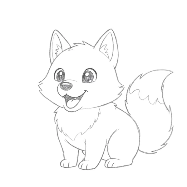 Wolf Cartoon Drawing