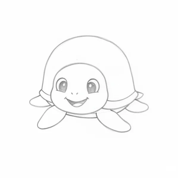 Cute Sea Turtle Drawing