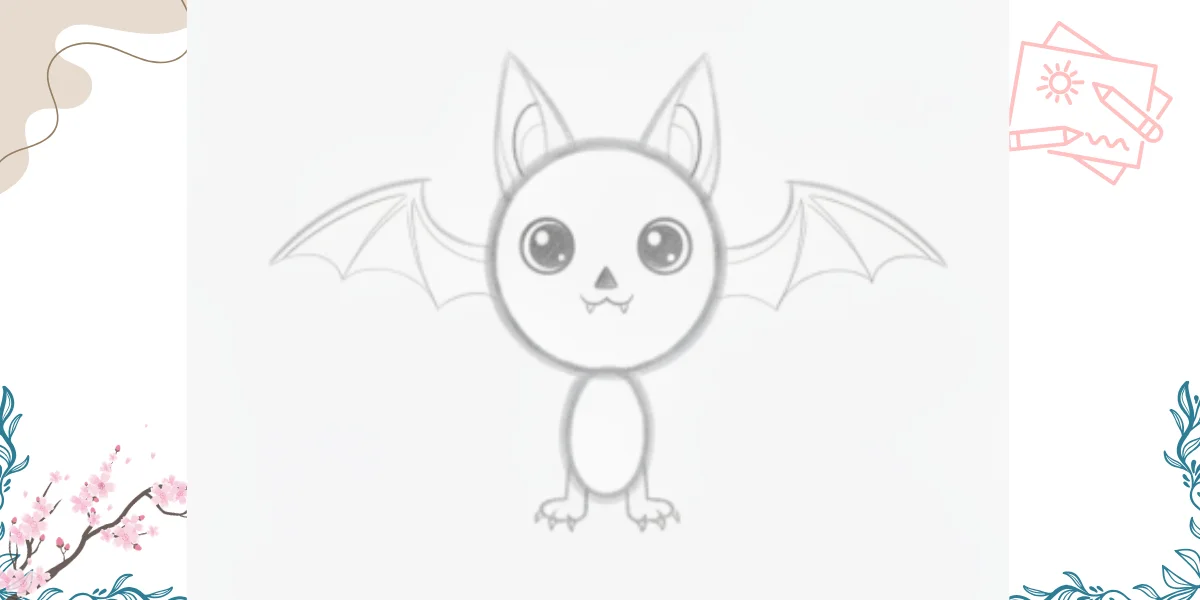how to draw Bat