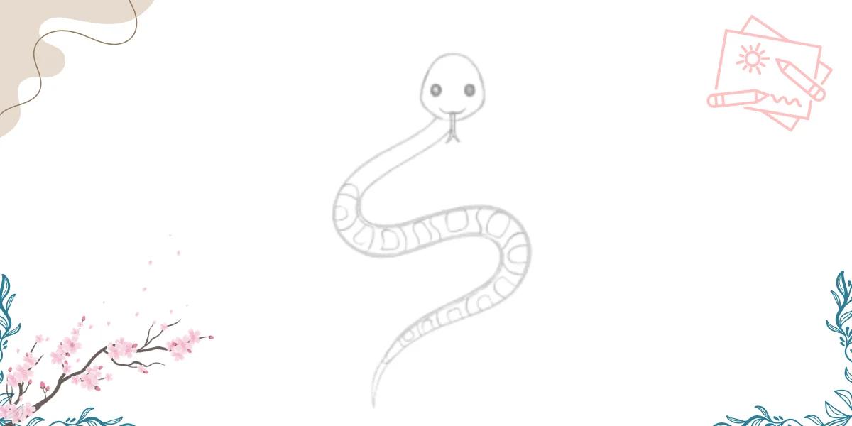 how to draw snake