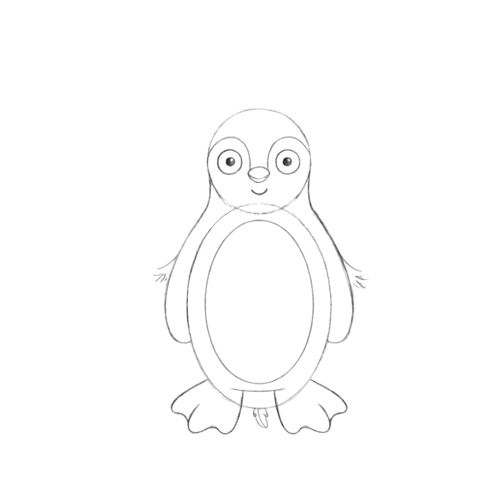Add simple belly and feather details