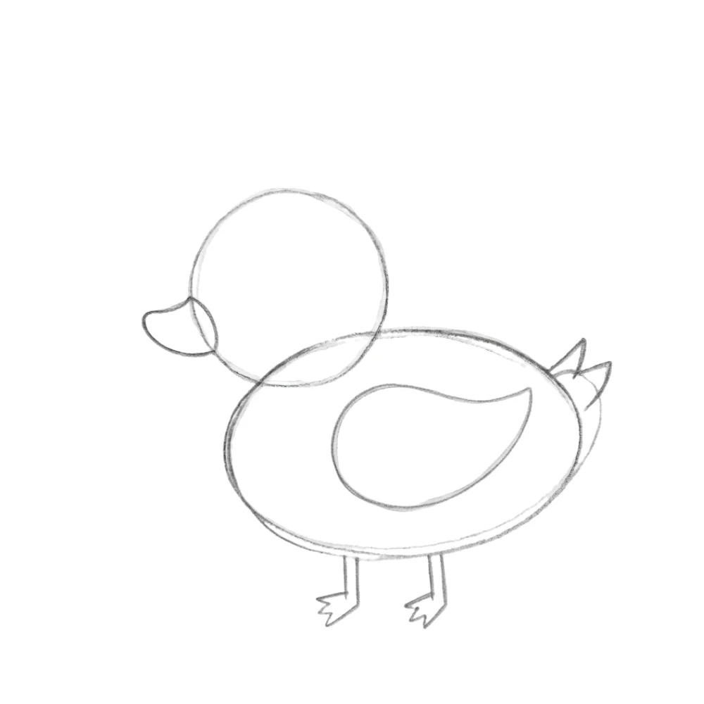Add the wings and legs