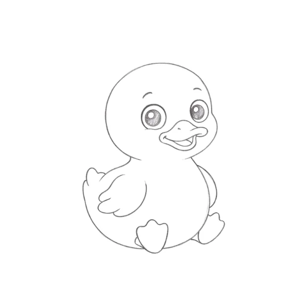 Cute Duck Drawing