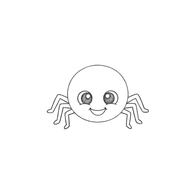 Cute Spider Drawing