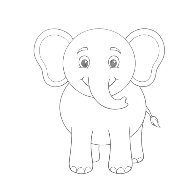 Elephant Drawing Easy