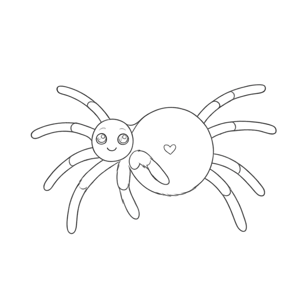 Final Clean Spider Drawing