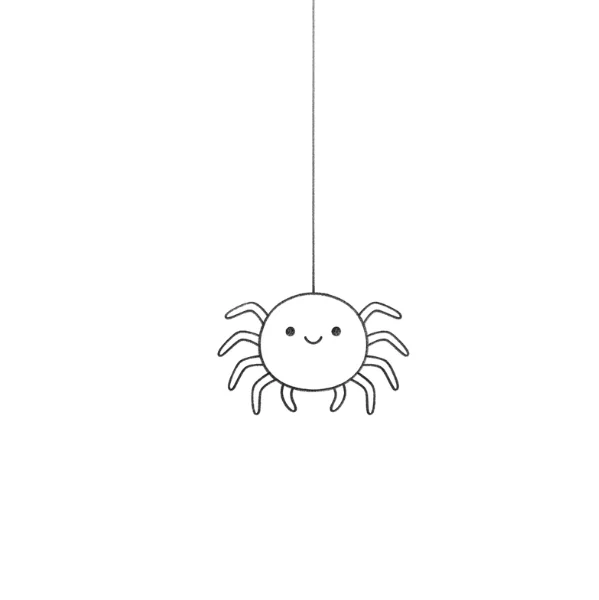 Hanging Spider Drawing