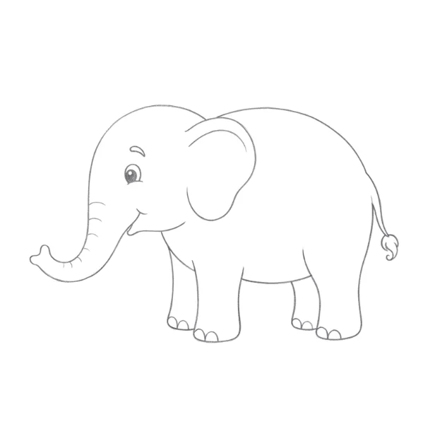 Simple Elephant Drawing
