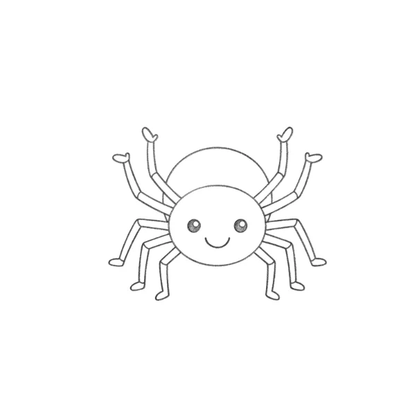 Smiling Spider Drawing